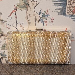 Ella Gold and Silver Crystal Clutch